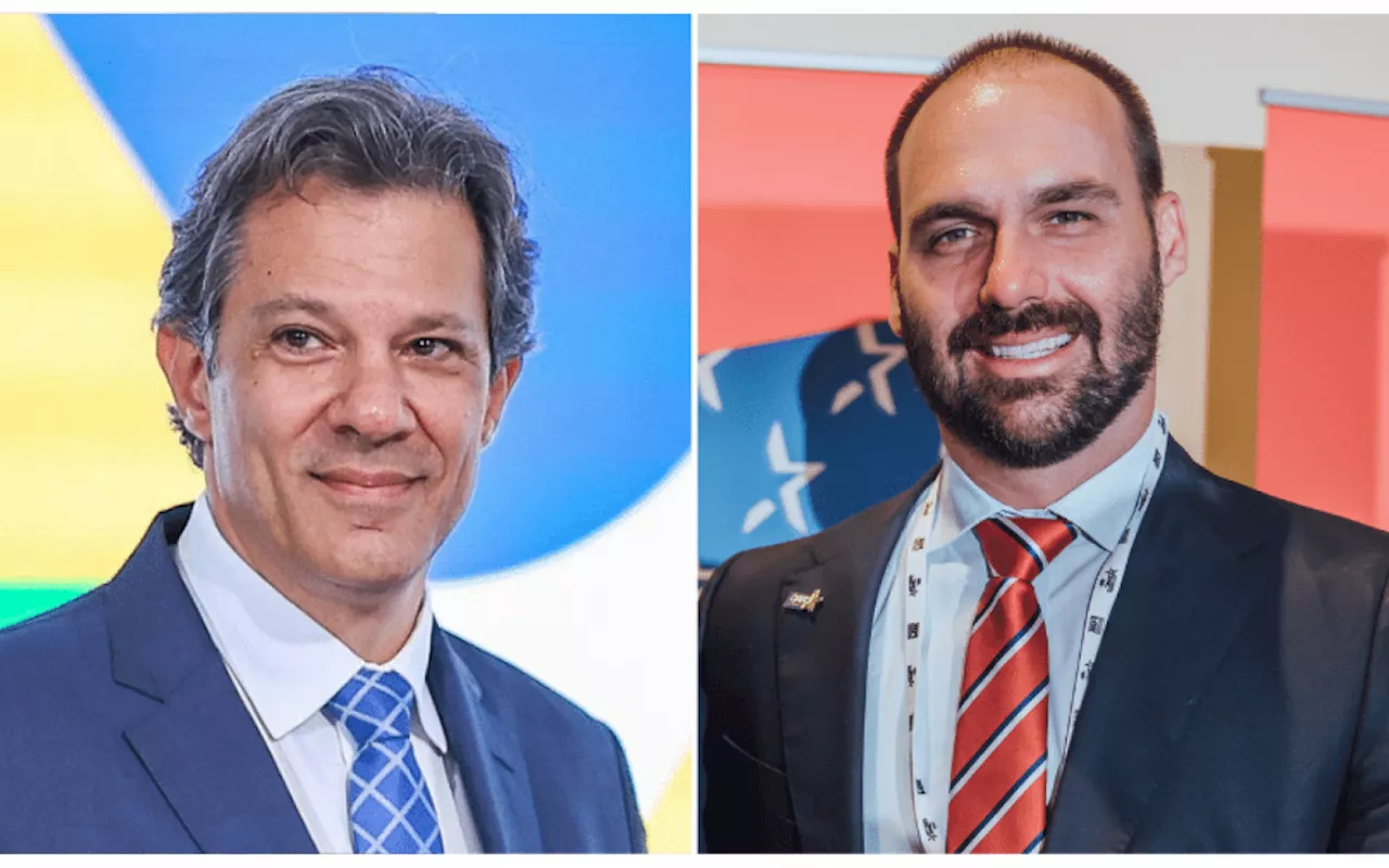 Haddad e Bolsonaro Filho Enfrentariam Maior Rejeição em Eleições de 2026