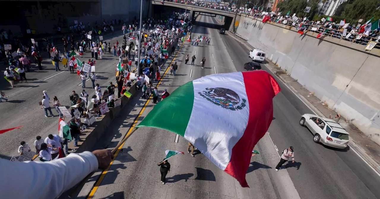 Angelenos Protest Trump's Hard-Line Immigration Policies