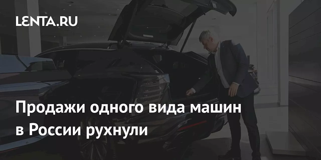 Продажи одного вида машин в России рухнули