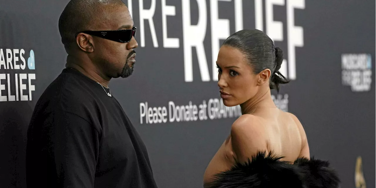 Kanye West, Bianca Censori et sa robe transparente aux Grammy