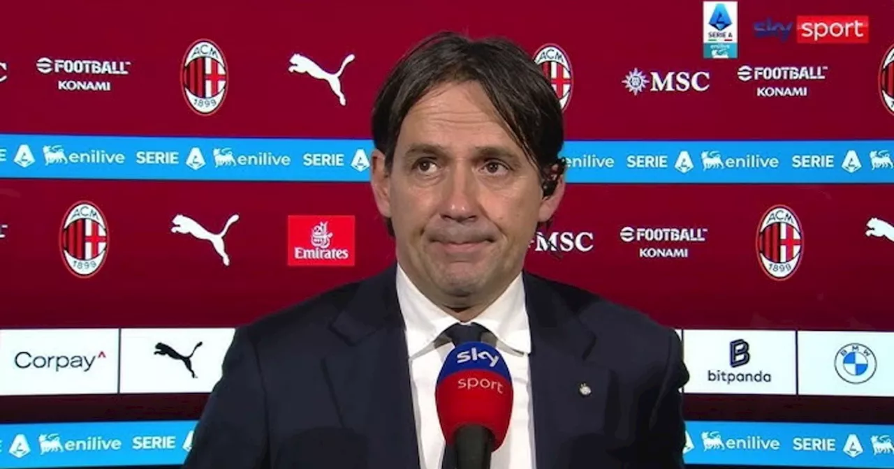 Inzaghi infuocato: 'Rigore clamoroso non visto' Inter-Milan