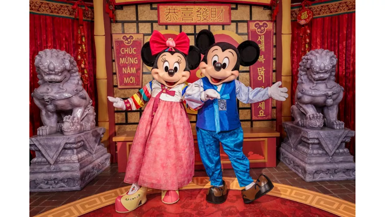 Disney California Adventure Celebrates Lunar New Year with Hanbok-Clad Mickey and Minnie