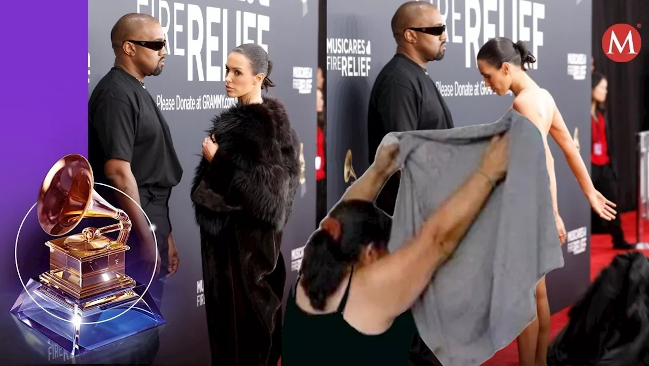 Bianca Censori Desnuda en los Premios Grammy: La Novia de Kanye West Causa Revuelo