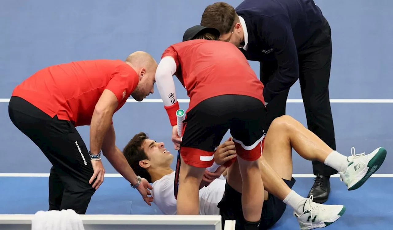 Davis Cup: Belgischer Sieg im Streit - Garín schont sich nach Kollision