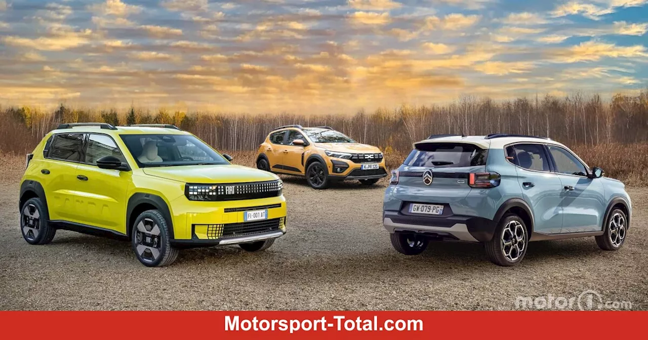 Kleinwagen unter 20.000 Euro: Citroën C3, Dacia Sandero Stepway und Fiat Grande Panda im Vergleich