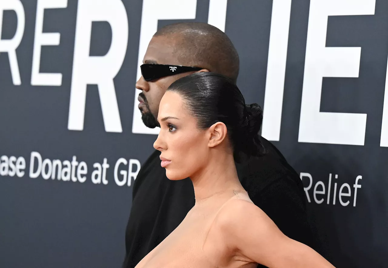 Kanye West & Bianca Censori Make NSFW Grammy Red Carpet Debut