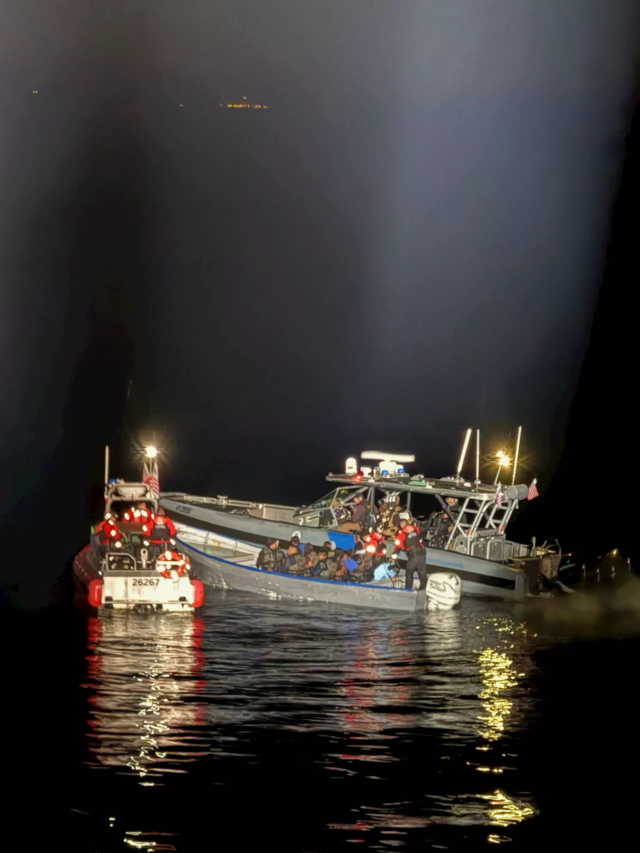 U.S. Coast Guard Intercepts Migrant Boats off San Diego Coast