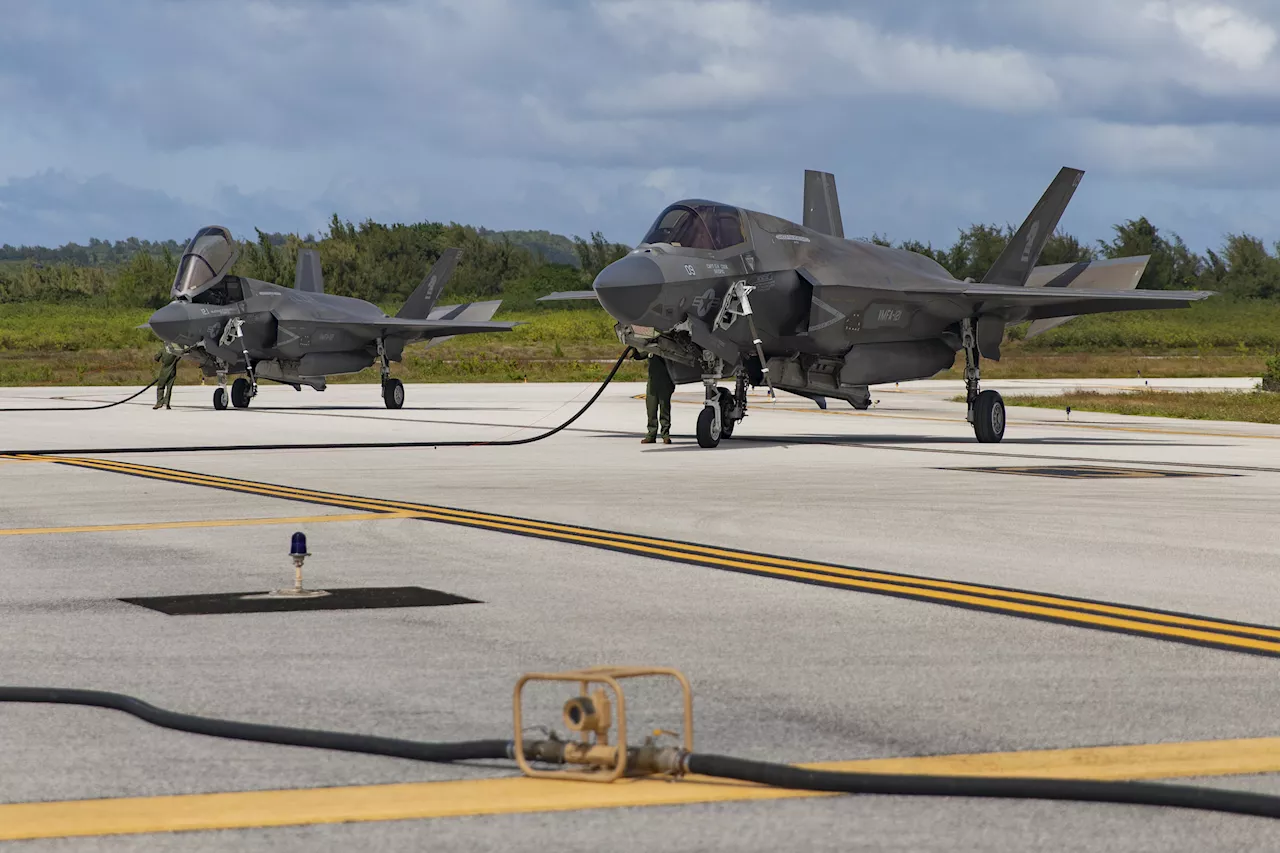 US Fighter Jets Train at Redeveloped WWII Island in the Western Pacific