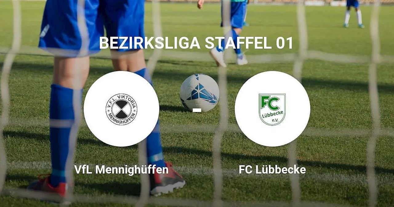 Das Spiel zwischen dem VfL Mennighüffen und dem FC Lübbecke endet unentschieden