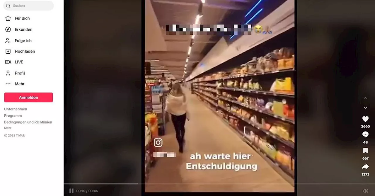 Supermarkt-Streich mit versteckter Kamera sorgt für Ärger