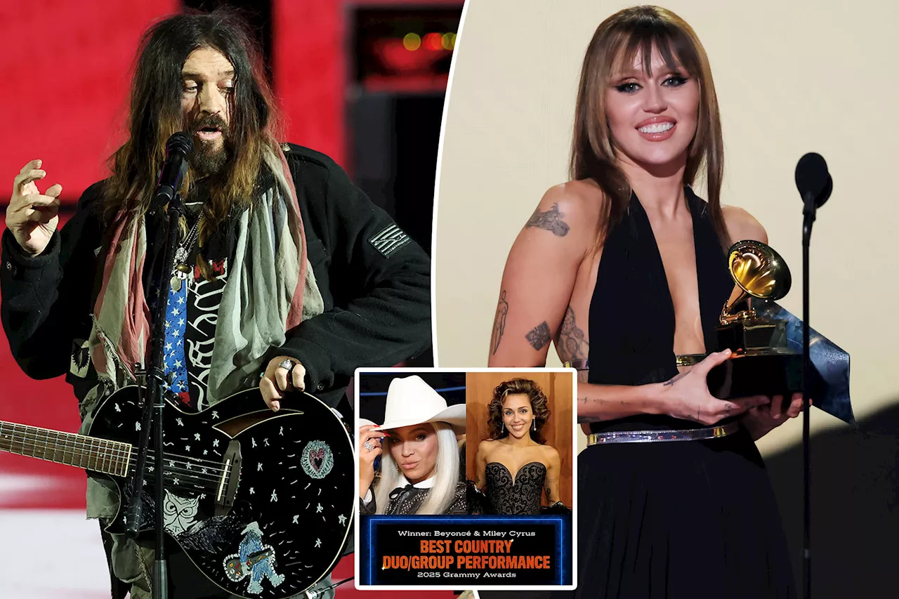 Billy Ray Cyrus reacts to Miley Cyrus' Grammys 2025 win with Beyoncé amid family drama