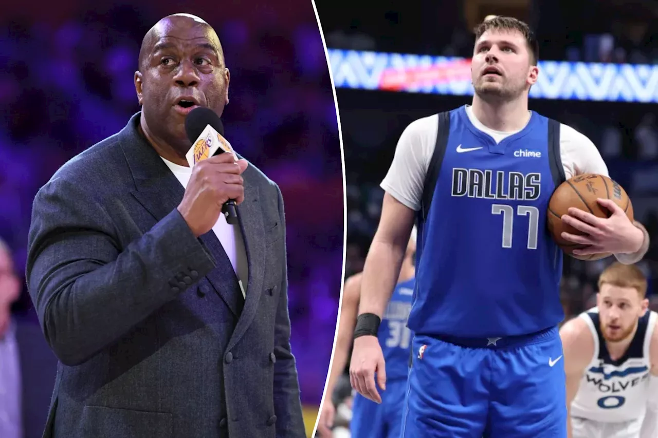 Magic Johnson takes jab at Luka Doncic's conditioning after gushing about Lakers trade