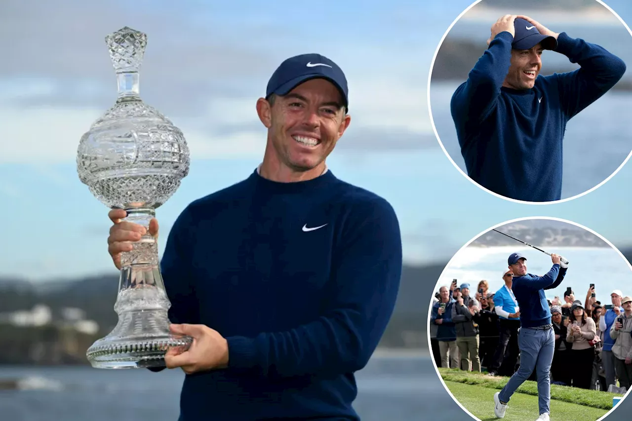 Rory McIlroy powers way to two-shot victory at Pebble Beach for 27th PGA Tour win