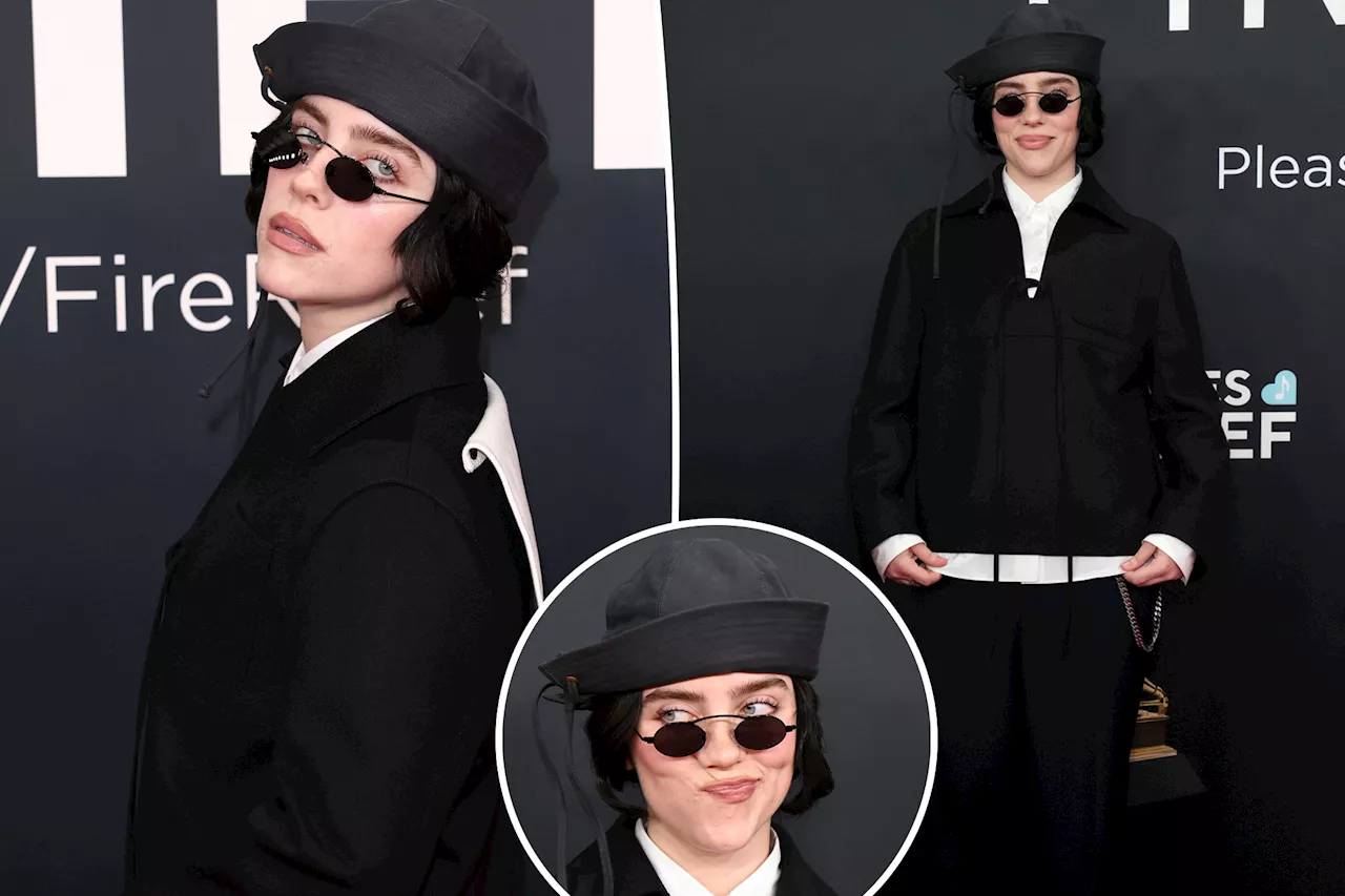 Billie Eilish Keeps it Cool in Prada at the 2025 Grammys