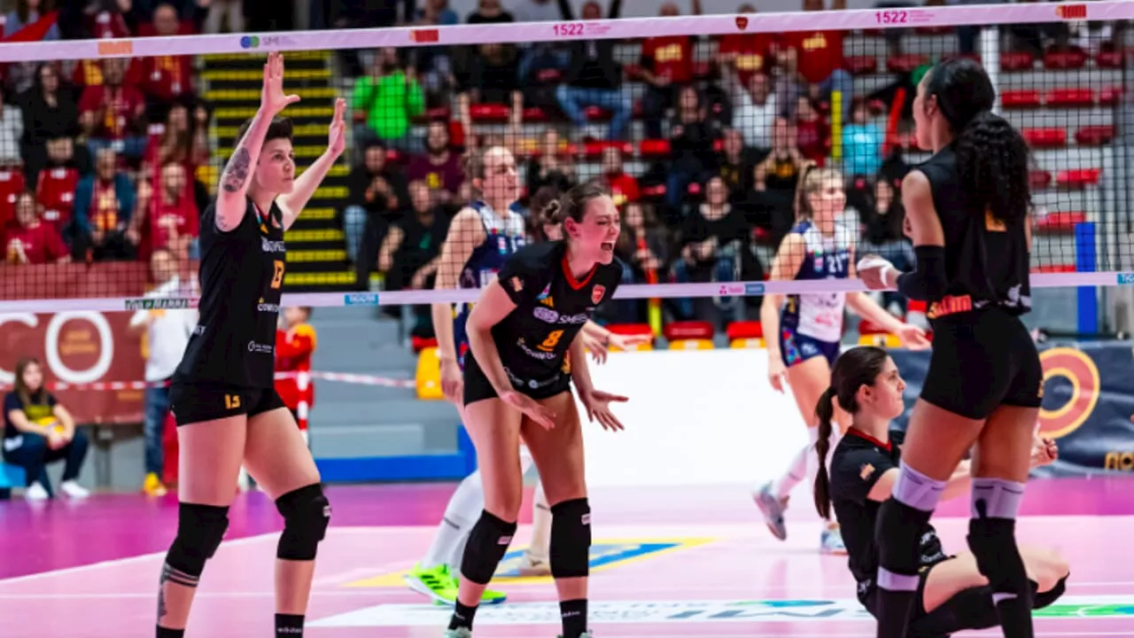 Roma Volley si salva: vittoria fondamentale contro Il Bisonte Firenze