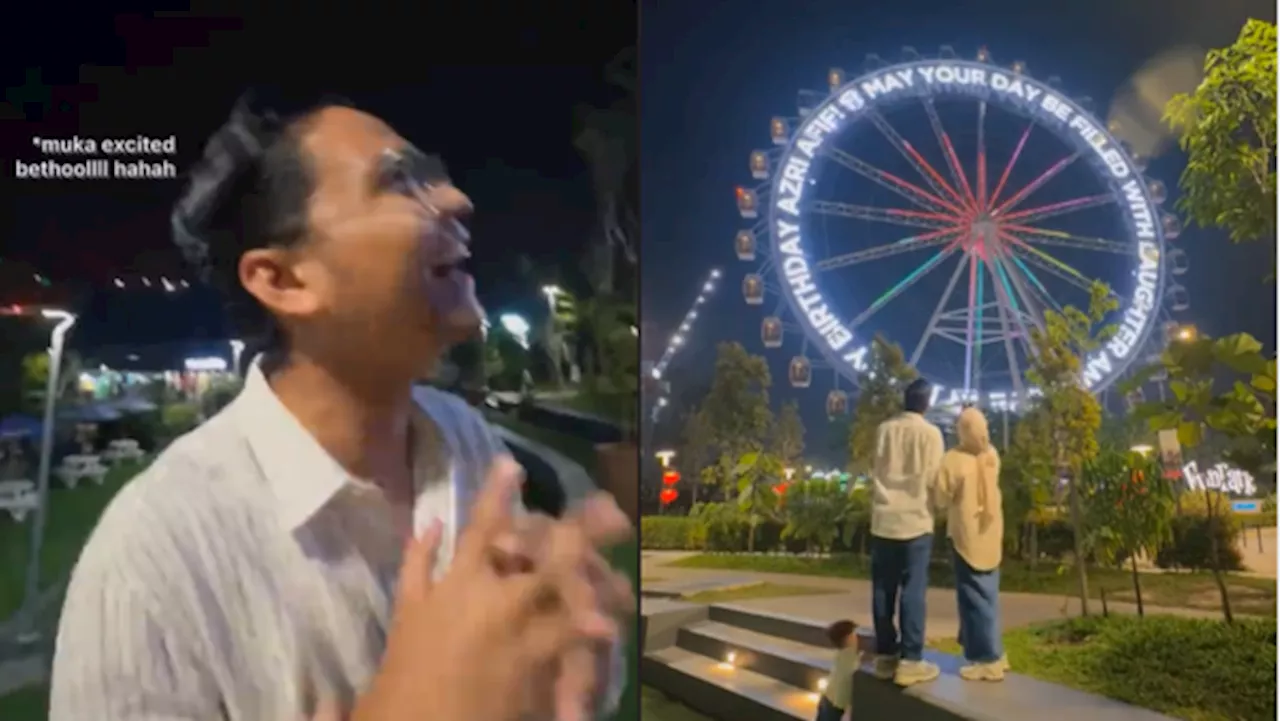 Malaysian Woman Surprises Husband With Birthday Message on Ferris Wheel