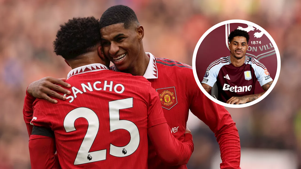 Jadon Sancho sends two-word message to Marcus Rashford after his Man Utd exit is confirmed