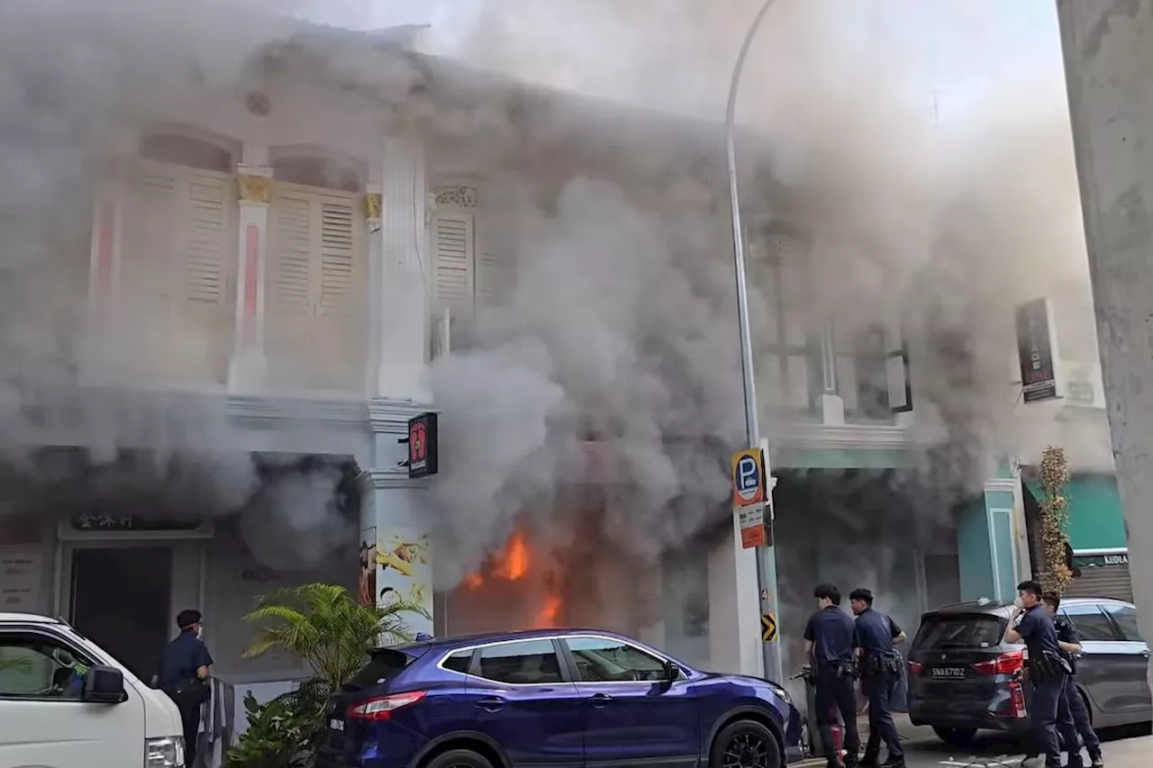 Fire Breaks Out in Singapore's Little India, Damages Shops and a Car