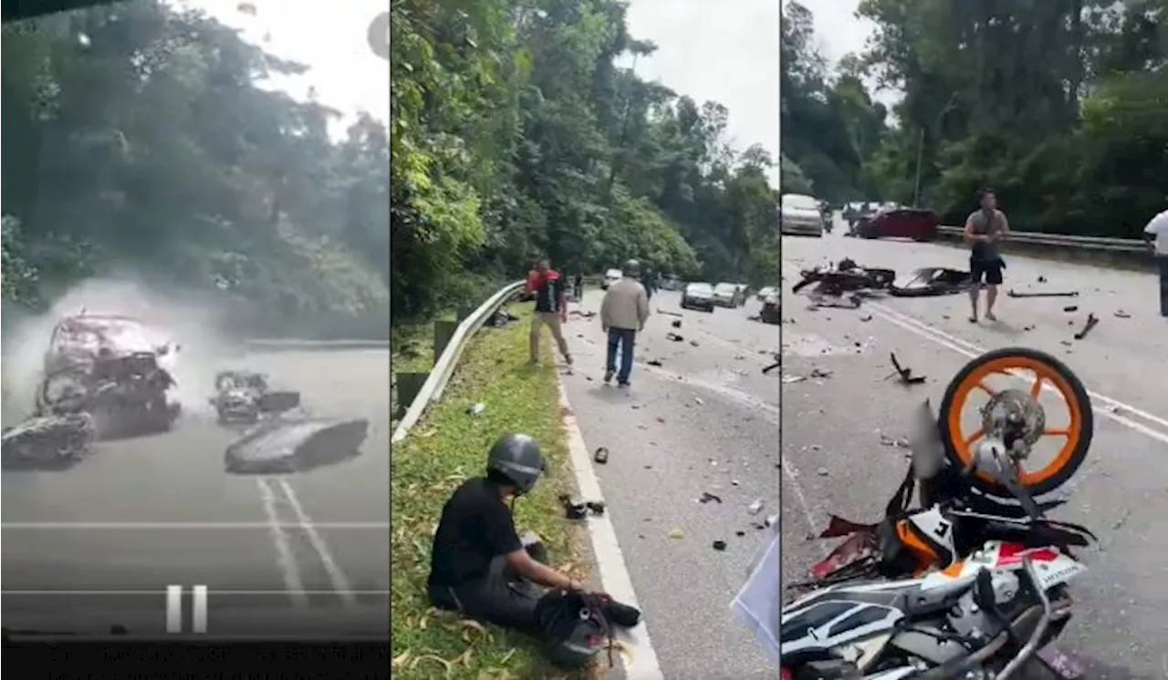 Motorcyclist Killed in Head-On Collision with Perodua Alza in Kuala Lumpur