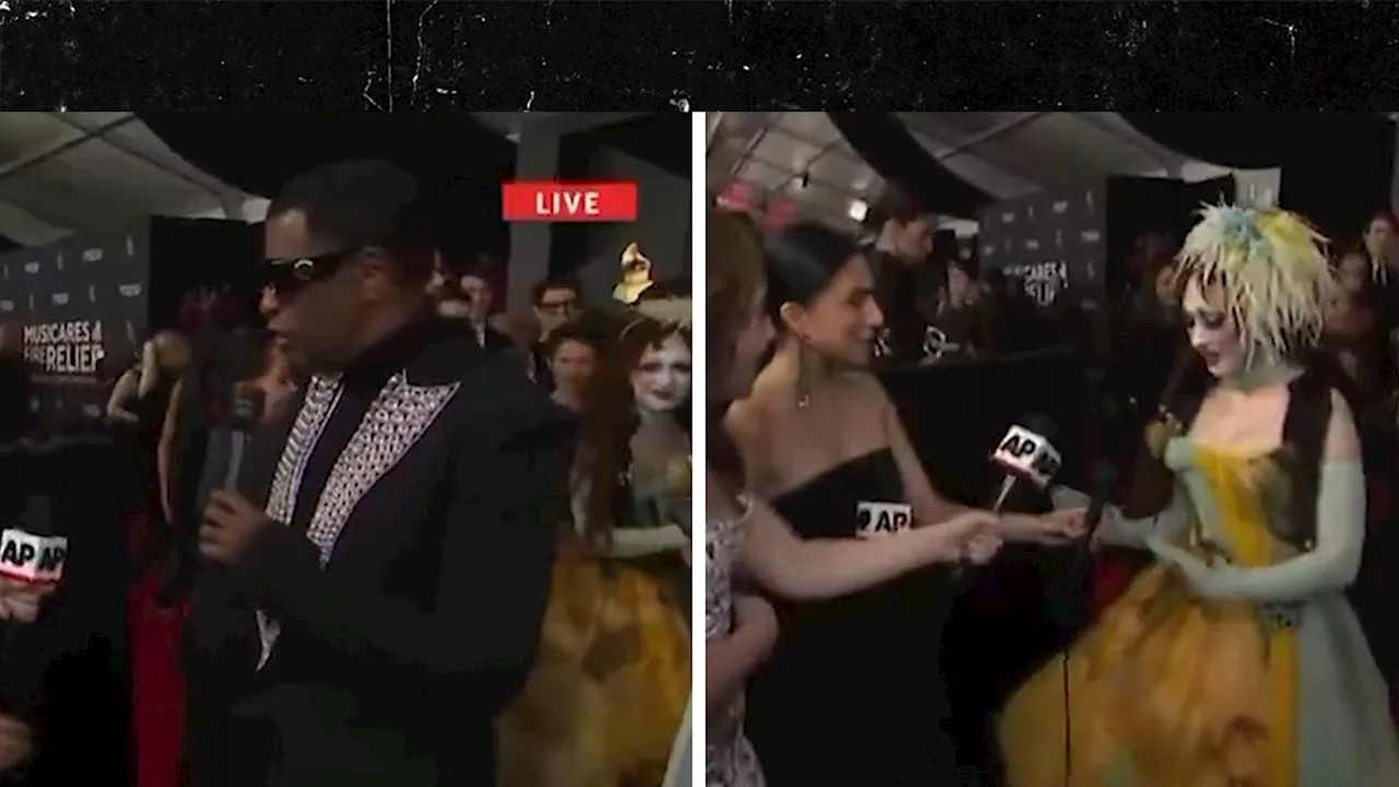 Babyface Cut Off Mid-Sentence by Excited Reporter at Grammys