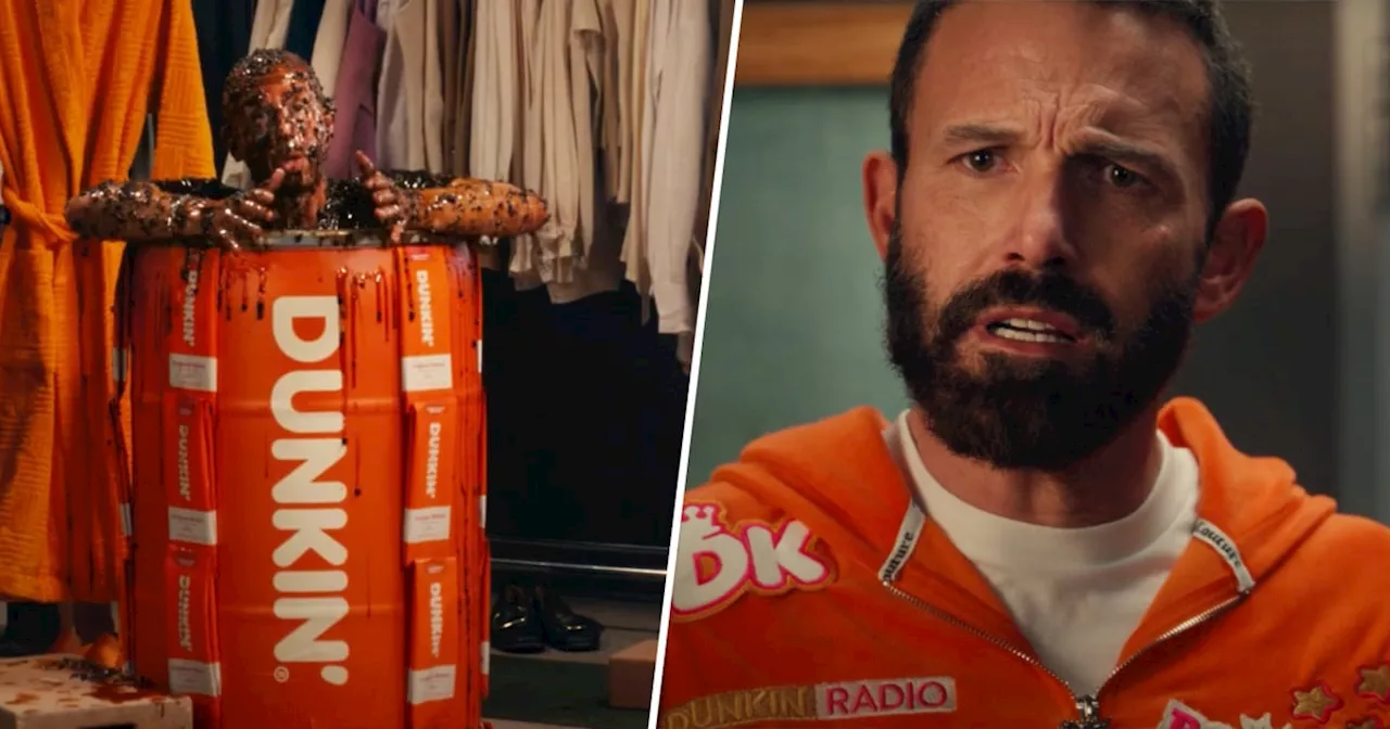 Ben Affleck, Jeremy Strong Star in Dunkin' Ad Teaser During Grammys