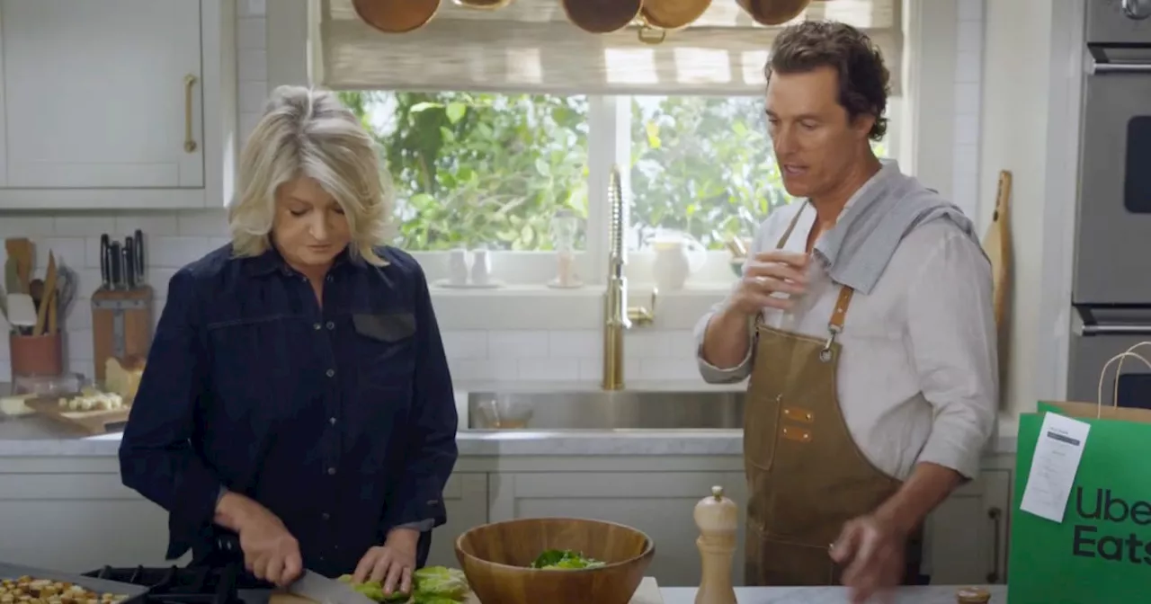 Martha Stewart Revives 'I Just Want to Focus on My Salad' Catchphrase in Uber Eats Super Bowl Ad