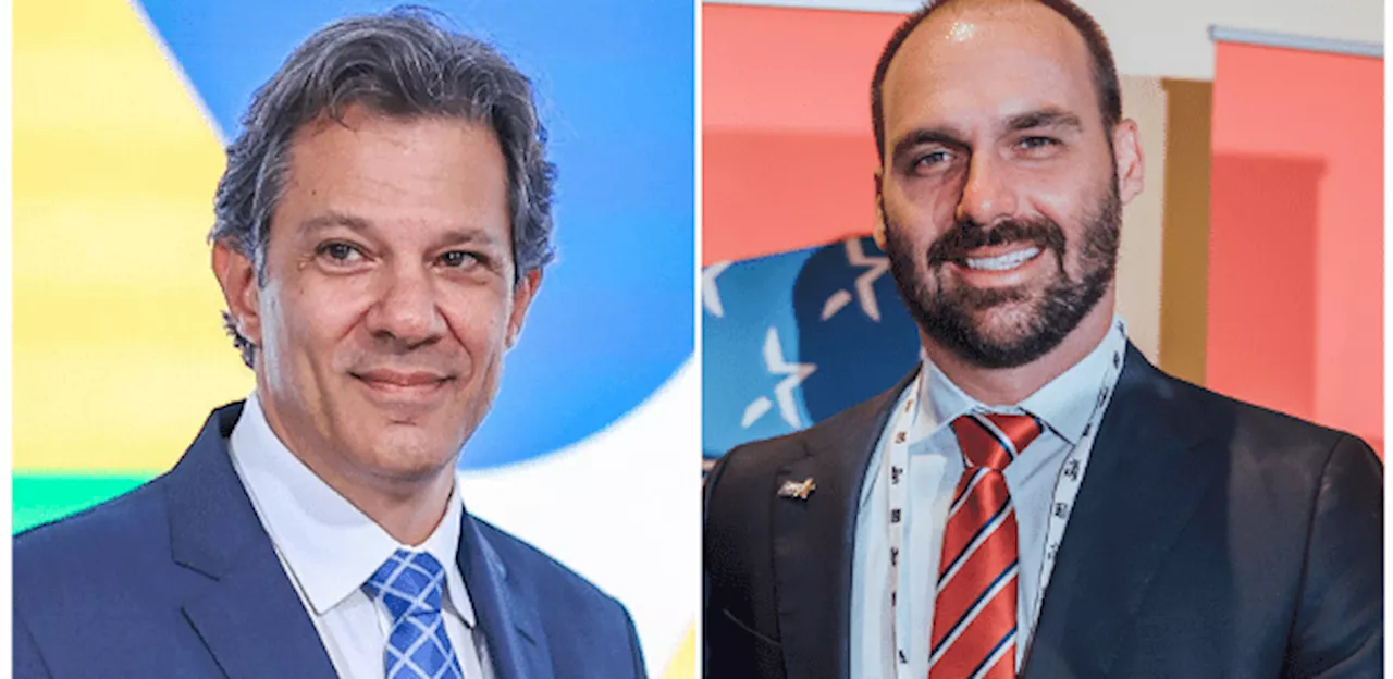 Quaest: Haddad e Eduardo Bolsonaro são os mais rejeitados; veja o ranking