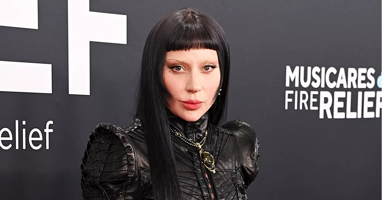 Lady Gaga Is Scary Chic in Goth-Glam Vivienne Westwood at 2025 Grammys