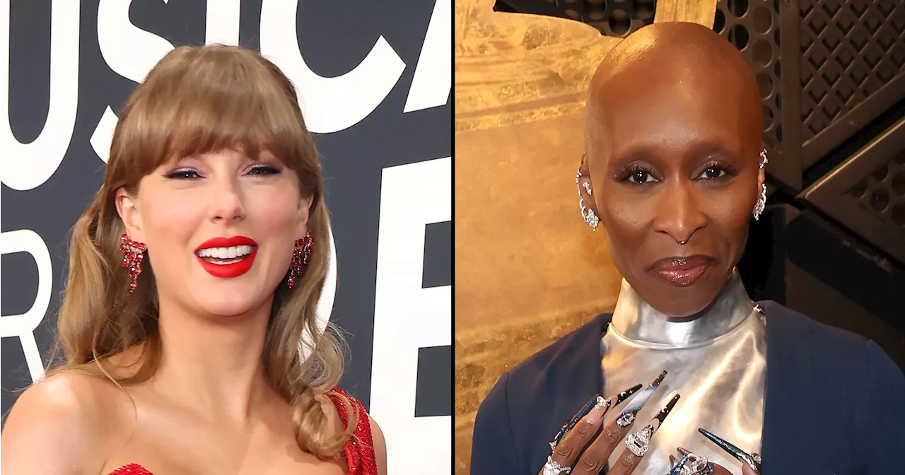 Taylor Swift Offers Her Chair to Cynthia Erivo at the 2025 Grammy Awards