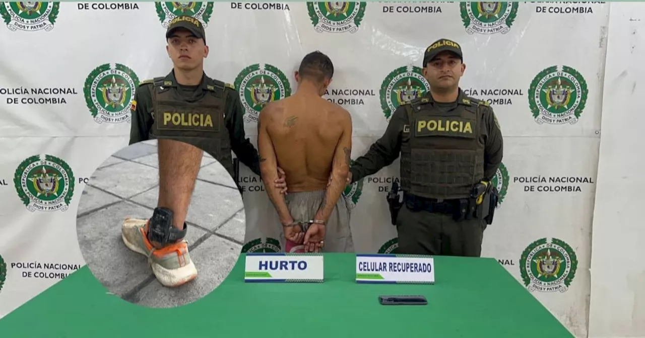 Alias 'Charchajo', delincuente con brazalete electrónico, roba en Bucaramanga