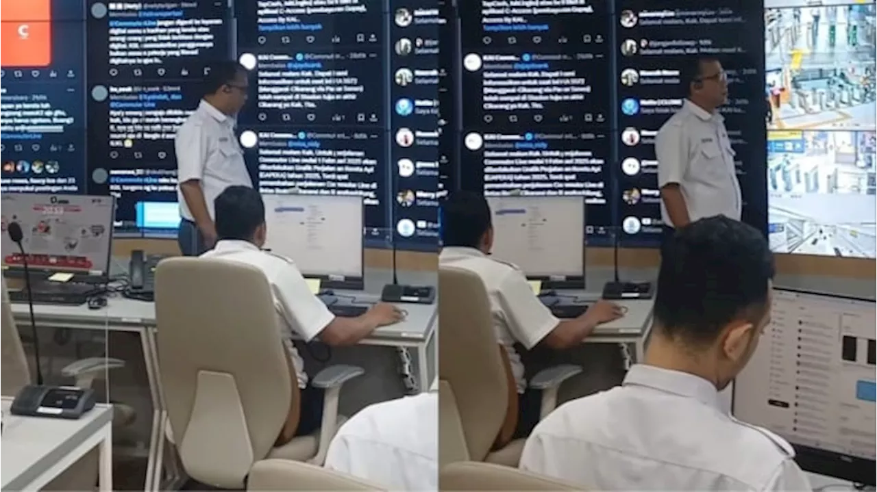 Viral Masyarakat yang Komplain ke KAI Ternyata Dipantau di Layar Besar, Warganet: Harusnya Instansi Sebelah Gitu Juga