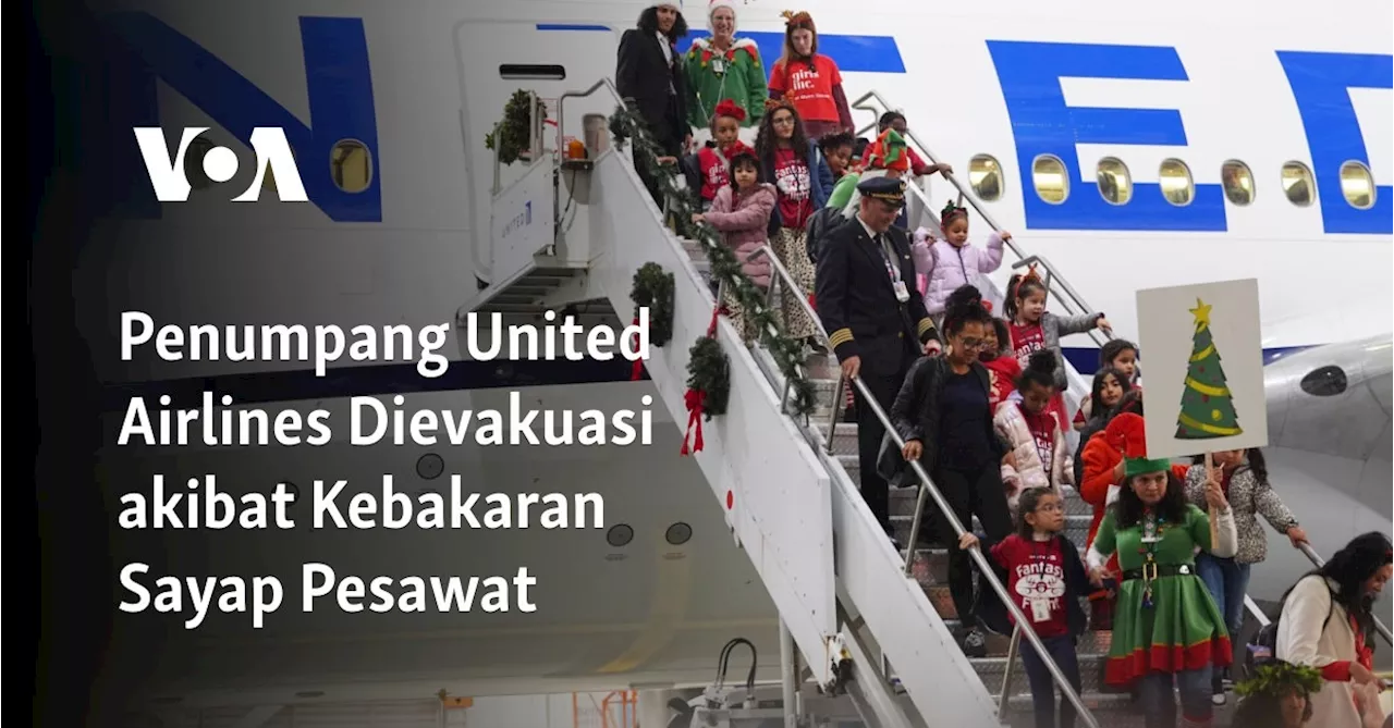 Penumpang Dievakuasi Setelah Mesin Pesawat United Airlines Bermasalah