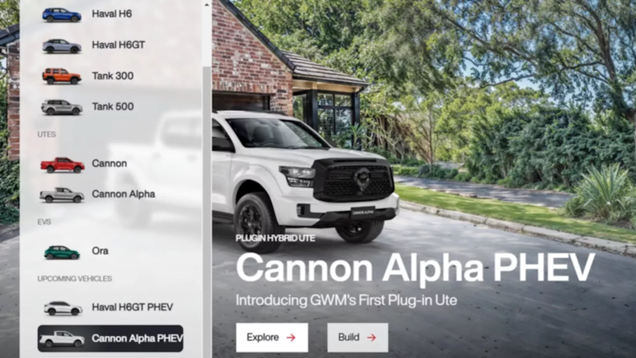 2025 GWM Cannon Alpha PHEV: BYD Shark hunter details leaked