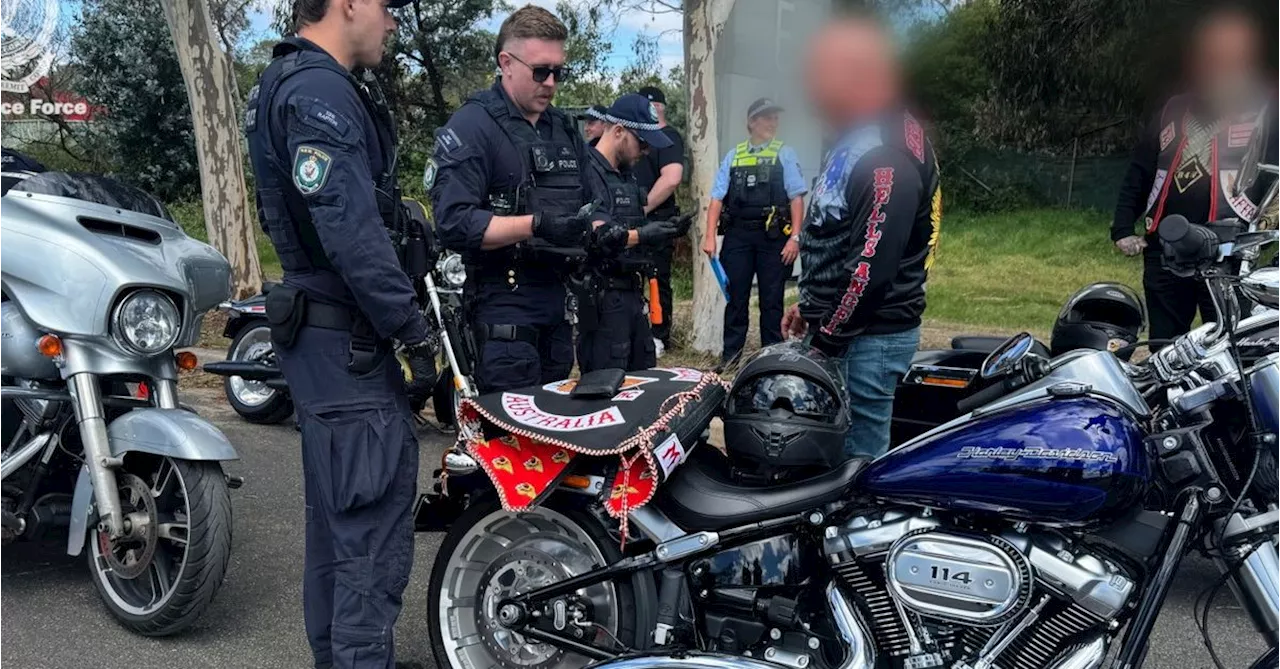 Bikie Gang's National Run Met With Strong Police Presence, Weapons and Drugs Seized