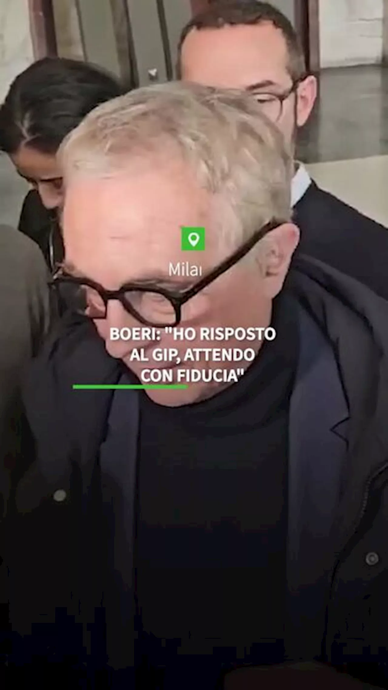 Boeri: 'Ho risposto al gip, attendo con fiducia'