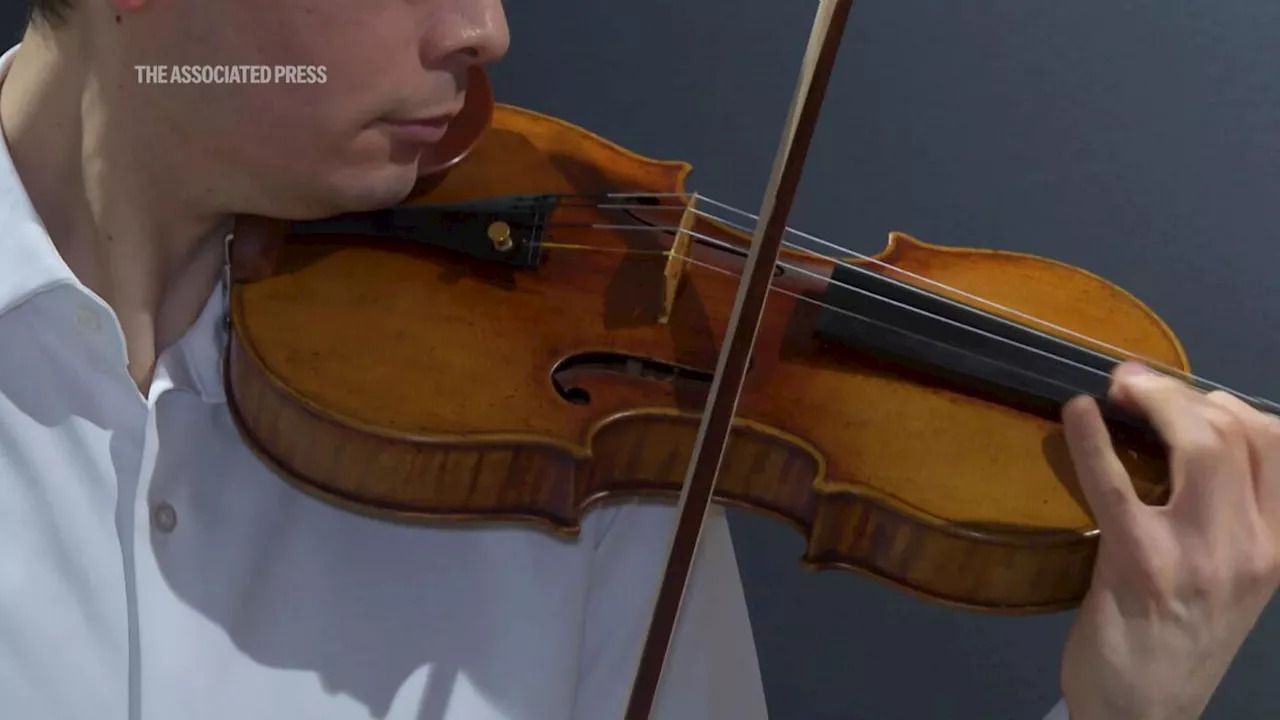 A 1714 Stradivarius violin up for auction could become most expensive music instrument ever sold