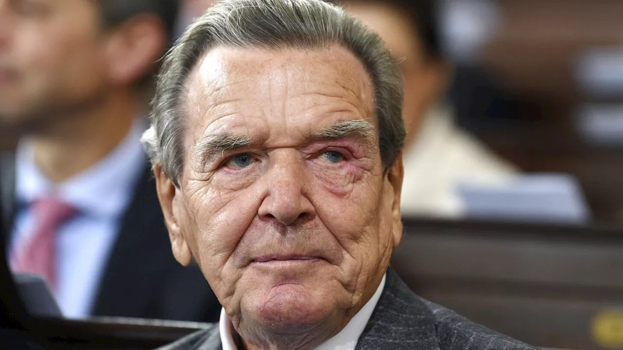 Former German leader Gerhard Schröder receiving treatment for burnout