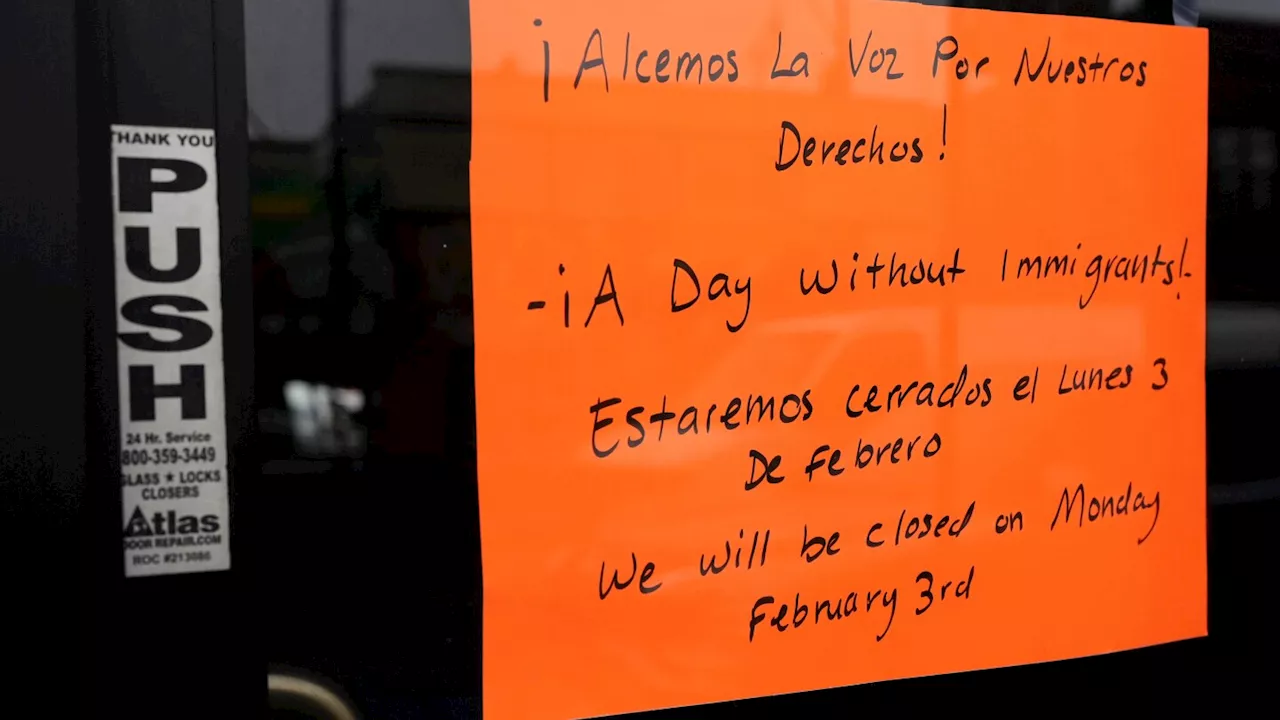 Some US businesses close in a 'day without immigrants.' But many say they can't lose income