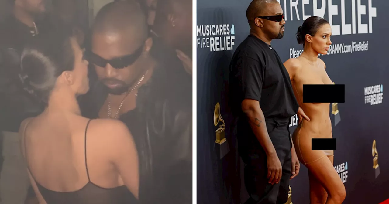 Kanye West and Bianca Censori Spark Controversy at Grammys Afterparty with PDA and Revealing Outfits