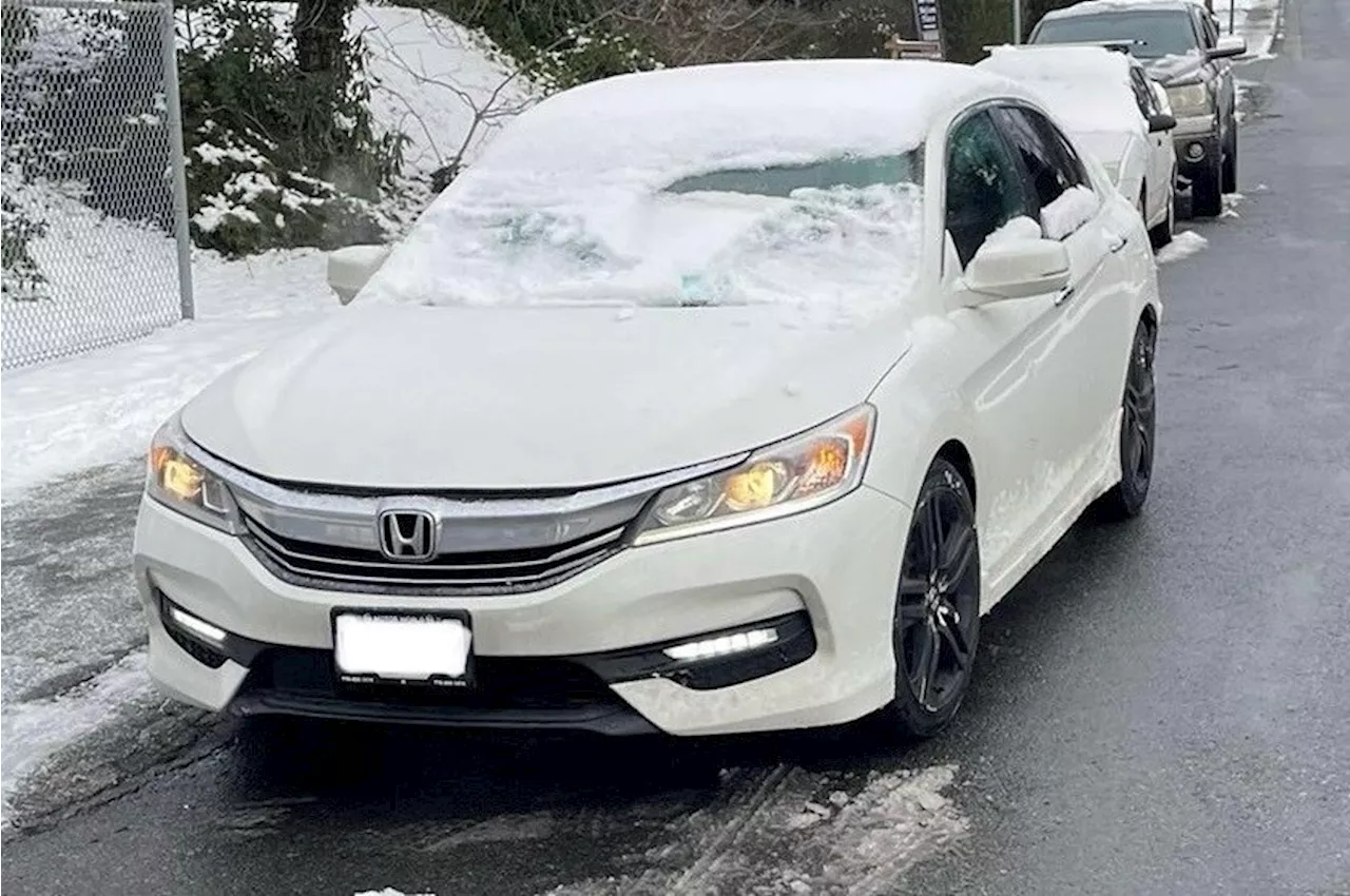 Burnaby RCMP Issue Tickets to Drivers with Snow-Covered Vehicles