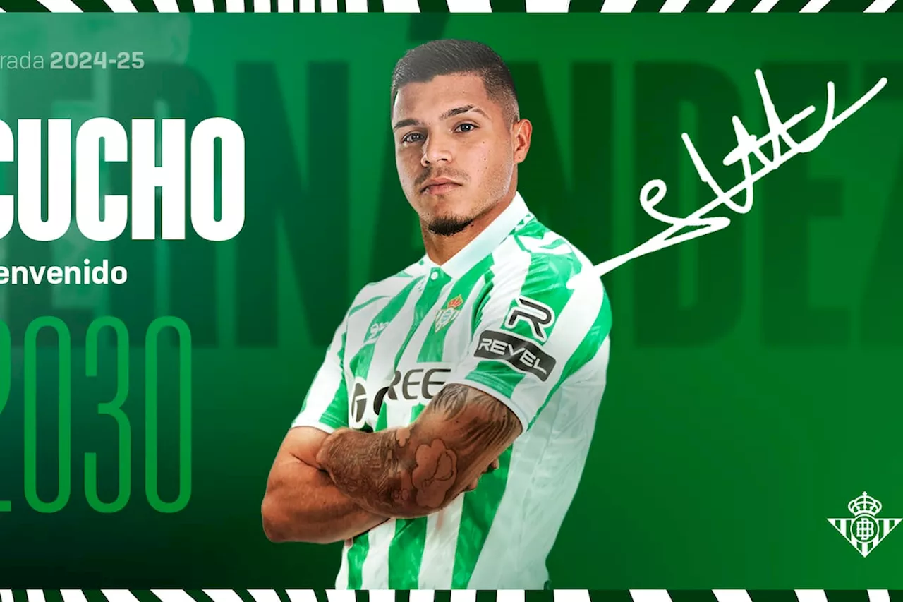 Real Betis oficializa la contratación de Juan Camilo ‘Cucho’ Hernández