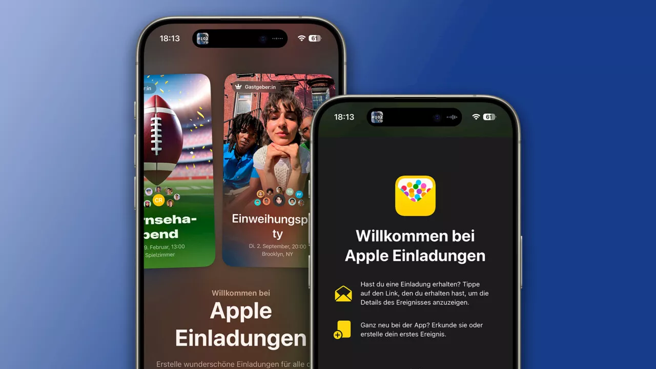 Apple Einladungen: Neue App kombiniert Partyplanung und KI im iCloud+-Abo