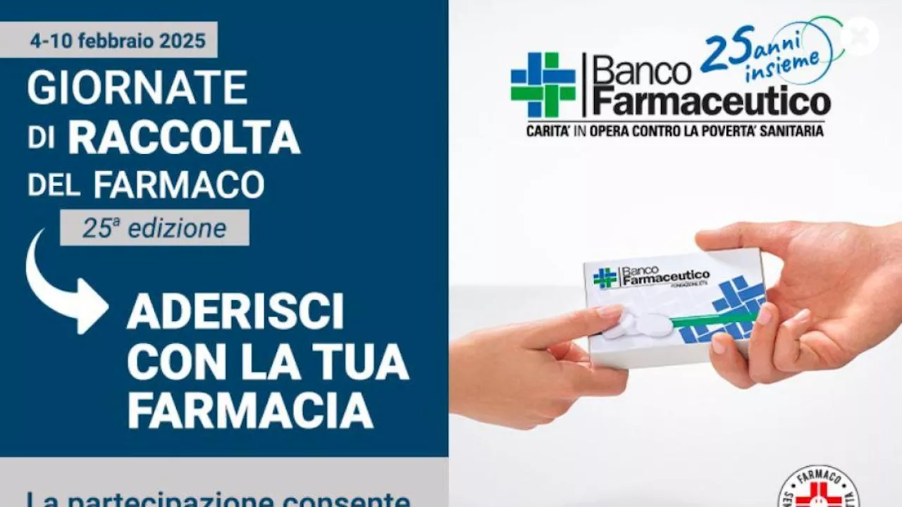 25esima Edizione delle Giornate di Raccolta del Farmaco: Aiuto Concrete alle Persone in Bassa Reddito