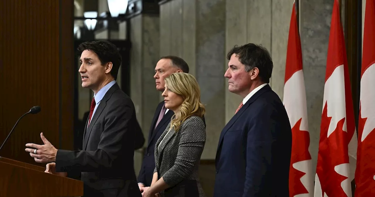 Trudeau Addresses Media After US Tariffs Target Canada