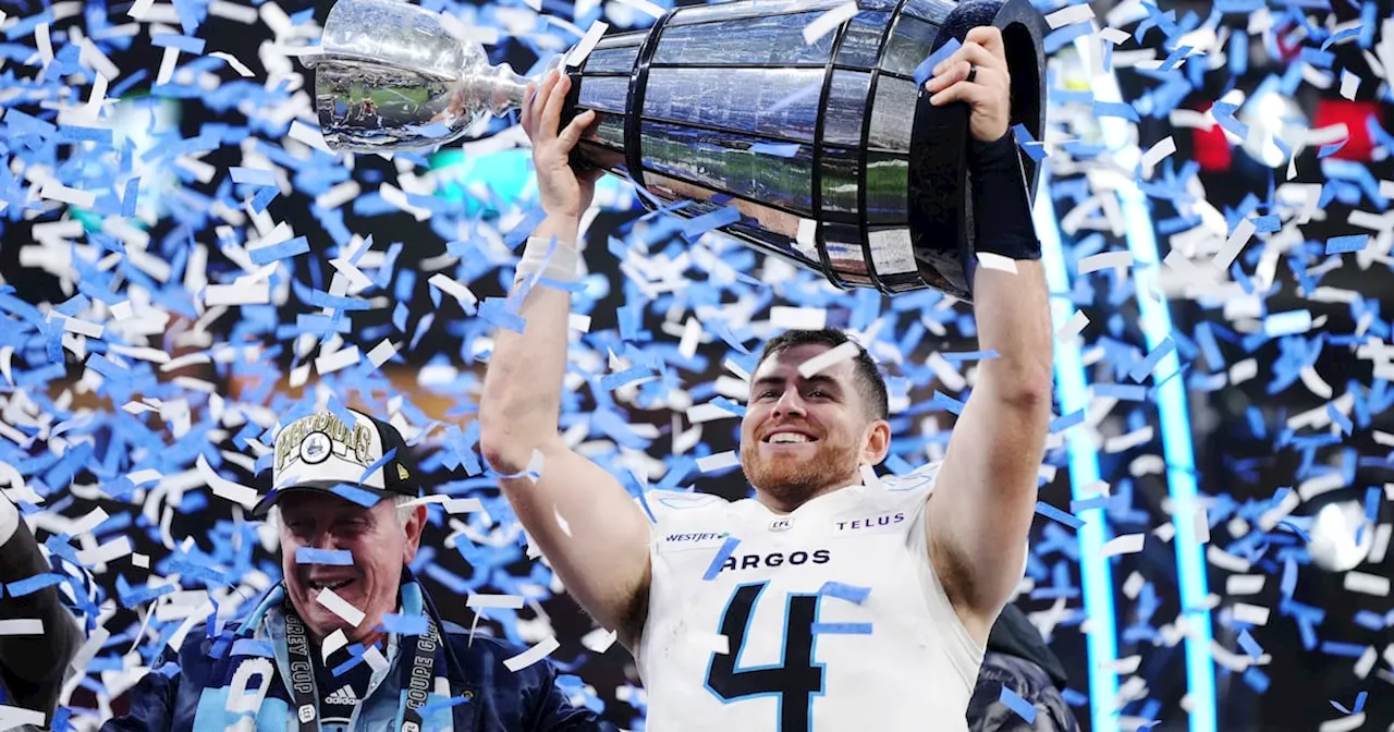 Grey Cup MVP Arbuckle re-signs with Toronto Argonauts