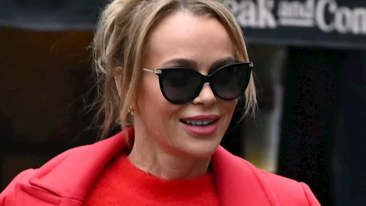 Amanda Holden and Ashley Roberts Turn Heads Leaving Heart Radio in Striking Outfits