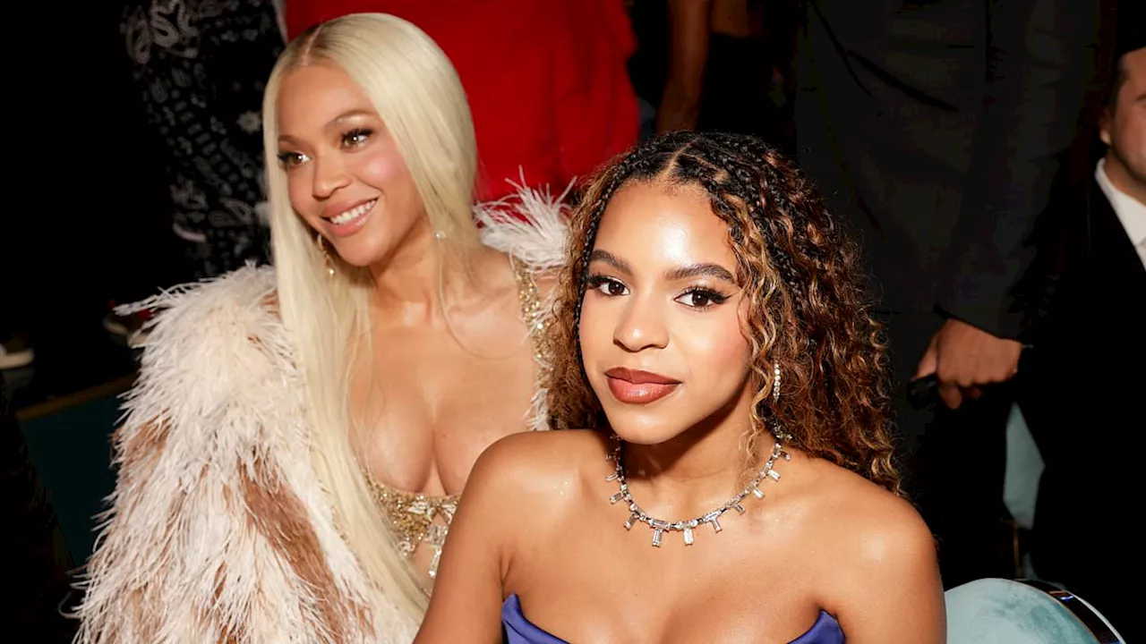 Blue Ivy, 13, wears another strapless dress to Grammys 2025 with Beyoncé after 'inappropriate' gown...