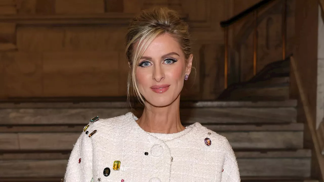 Nicky Hilton Stuns in White Tweed Suit at Marc Jacobs 2025 Runway Show