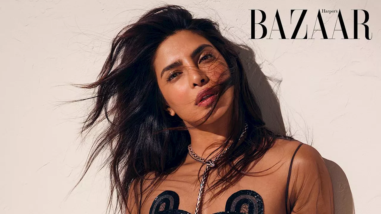 Priyanka Chopra Stuns in Harper's Bazaar and Arrives in India for Brother's Wedding