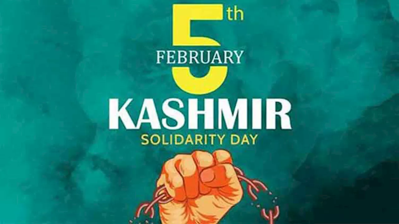 'Kashmir Solidarity Day' being observed today with zeal in Pakistan, worldwide